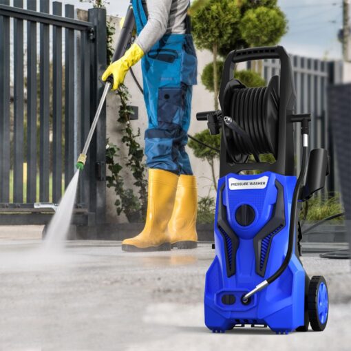 Electric Pressure Washer - 5000PSImax 3.2GPM ZHUOLIN Power Washer for Cars Washing with 25FT Pressure Hose, Light Blue - Image 6