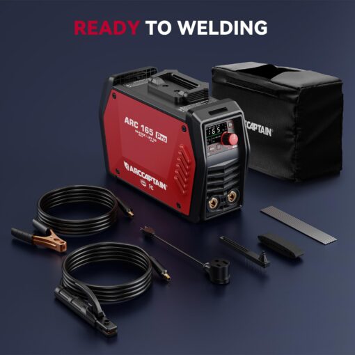 ARCCAPTAIN iControl ARC165 Pro Stick Welder, [APP Control] 165Amp ARC/Lift TIG Welding Machine, Large LED Display, IGBT Inverter 110V/220V MMA Welder with Hot Start, Arc force, and Anti-Stick - Image 4