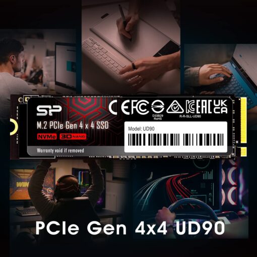 Silicon Power 4TB UD90 NVMe 4.0 Gen4 PCIe M.2 SSD R/W up to 5,000/4,500 MB/s (SP04KGBP44UD9005) - Image 5
