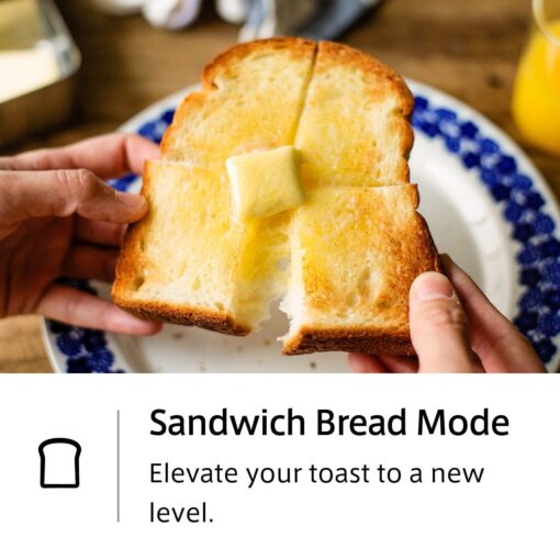 BALMUDA The Toaster | Steam Oven Toaster | 5 Cooking Modes: Sandwich Bread, Artisan Bread, Pizza & Pastry, Oven | Precise Heat Control | Steam Technology | Baking Pan | US Version | Taupe - Image 8