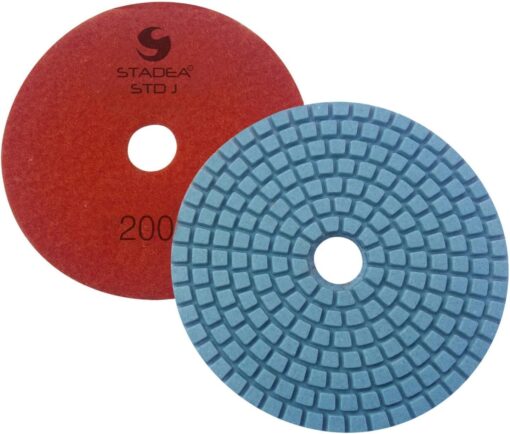QuickT SPW702A Concrete Countertop Wet Polisher Variable Speed Grinder Sander Granite Stone Polisher Polishing Fabrication Tools Kit - 4" Diamond Polishing Pads for Concrete Granite Marble Tile Polish - Image 4