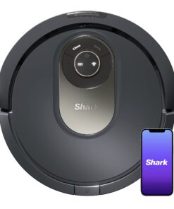 Shark AV2001 AI Robot Vacuum with Self-Cleaning Brushroll, Object Detection, Advanced Navigation, Home Mapping, Perfect for Pet Hair, Compatible with Alexa, Gray