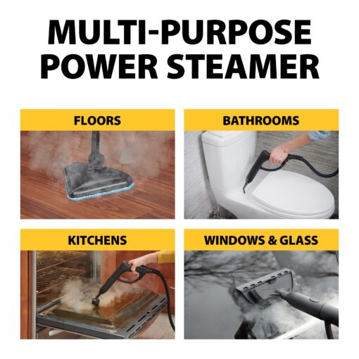 Wagner Spraytech C900134 925e Elite Steamer Multi-Purpose Mop with 20 Accessories for Chemical-Free Steam Cleaning, Hardwood Floors, Tile, and More - Image 14