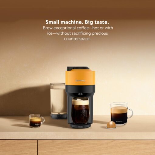 Nespresso Vertuo Pop+ by De'Longhi with Aeroccino, 1500 watts, Mango Yellow - Image 9