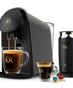 L'OR Barista System Coffee and Espresso Machine Combo with Frother, Matte Grey