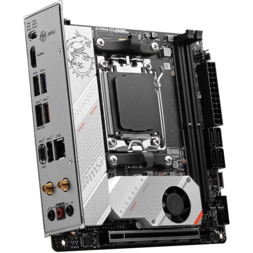 MSI MPG B650I Edge WiFi Gaming Motherboard (AMD Ryzen 9000/8000/7000 Series Processors, AM5, DDR5, PCIe 4.0, M.2, SATA 6Gb/s, USB 3.2 Gen 2, HDMI, Wi-Fi 6E, Bluetooth 5.3, 2.5Gbps LAN, Mini-ITX) - Image 5