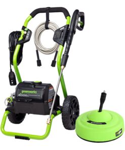 Greenworks 2000 Max PSI @ 1.1 GPM (13 Amp) Electric Pressure Washer GPW2000-1RG + Surface Cleaner Universal Attachment 30012