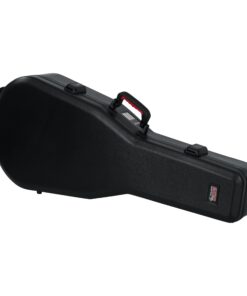 Gator Cases Molded Flight Case For Acoustic Dreadnought Guitars With TSA Approved Locking Latches; (GTSA-GTRDREAD)