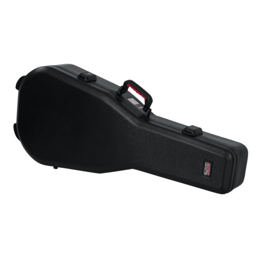 Gator Cases Molded Flight Case For Acoustic Dreadnought Guitars With TSA Approved Locking Latches; (GTSA-GTRDREAD)