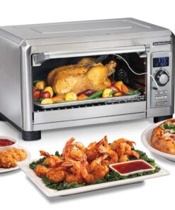 Hamilton Beach Professional Sure-Crisp Digital Toaster Oven Air Fryer Combo, 1500W, Fits 12” Pizza 6 Slice Capacity, Temperature Probe, Stainless Steel (31243)