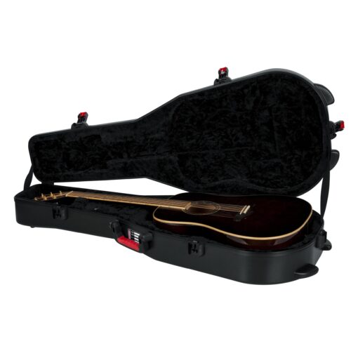 Gator Cases Molded Flight Case For Acoustic Dreadnought Guitars With TSA Approved Locking Latches; (GTSA-GTRDREAD) - Image 9