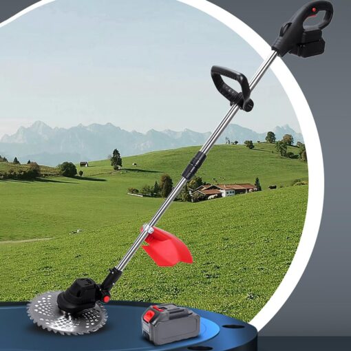 FresQa Brushless Lithium Electric Lawn Mower Multifunctional Handheld Home Lawn Mower high-Power Lawn Mower,Battery 1 - Image 3