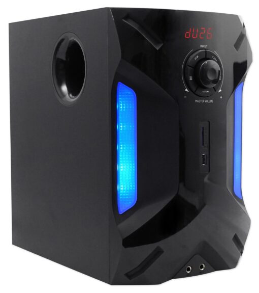 Rockville HTS56 1000W 5.1 Channel Home Theater System with 8" Subwoofer, Bluetooth, USB, Includes Remote, LED Light Effects - Perfect for Movies, Music, Karaoke - Image 7