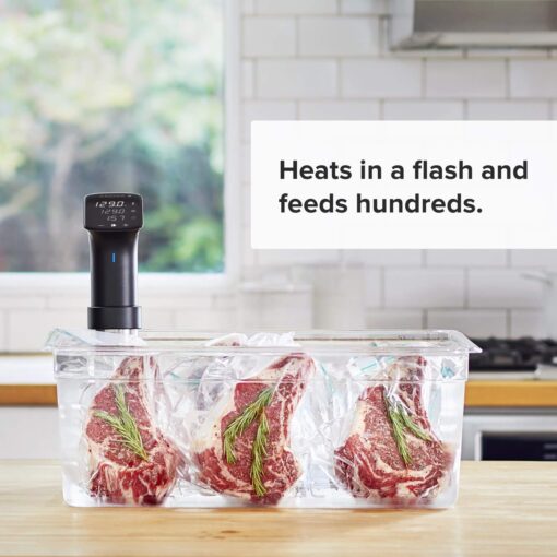 Anova Culinary Sous Vide Precision Cooker Pro, 1200 Watts, Black and Silver - Image 5
