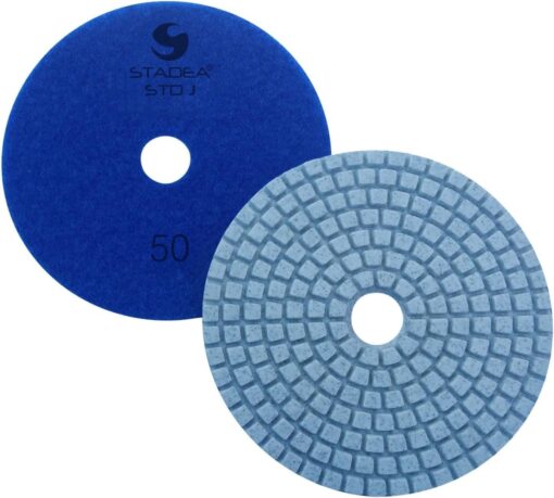 QuickT SPW702A Concrete Countertop Wet Polisher Variable Speed Grinder Sander Granite Stone Polisher Polishing Fabrication Tools Kit - 4" Diamond Polishing Pads for Concrete Granite Marble Tile Polish - Image 5
