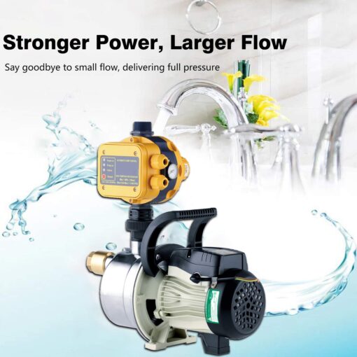 TDRFORCE 3/4 HP Water Pressure Booster Pump 110V Inline Water Transfer Pump Automatic Self Priming Irrigation Pump Shallow Well Jet Pump Household Booster Pump - Image 7
