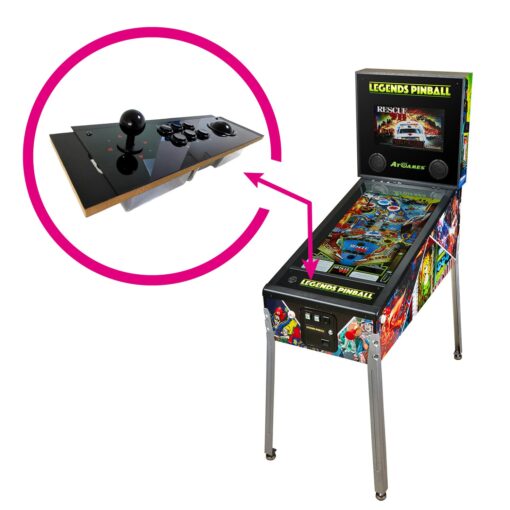Arcade Control Panel, Drop-in Upgrade for Legends Pinball Arcade Machine Console, Home Arcade, Plug and Play Arcade Style 8-Way Joy Stick and Trackball Controllers - Image 4