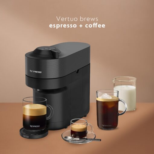 Nespresso Vertuo Pop+ Coffee and Espresso Machine by De'Longhi with Aeroccino Milk Frother, Liquorice Black - Image 6