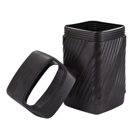 Safco Twist Trash Can, 32 Gallons, Indoor and Outdoor Use, Durable & Weather-Resistant Commercial Garbage Can, Black - Image 8