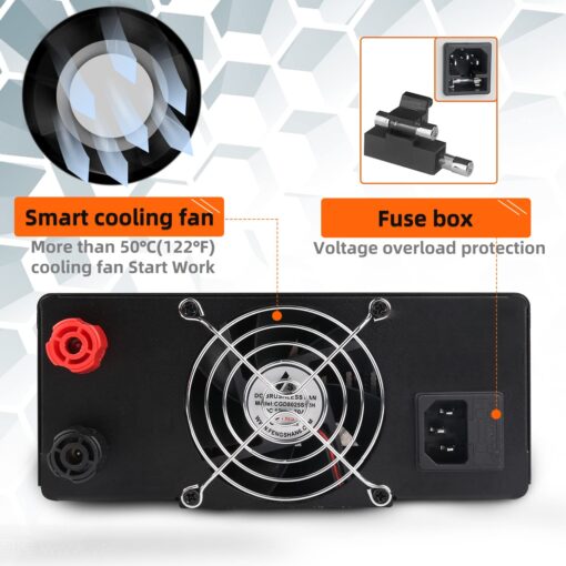 NICE-POWER DC Power Supply Variable, 15V 60A 900W High Power Bench Power Supply with Encoder Knob and Output Switch, Lab Adjustable Switching Regulated Power Supply for Repair/Test - Image 7