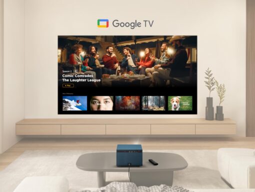ViewSonic LX60HD 1080p LED Portable Projector with Built-in Google TV, H/V Keystone, Auto Focus, Bluetooth, and Wi-Fi for Smart Home Theater - Image 9