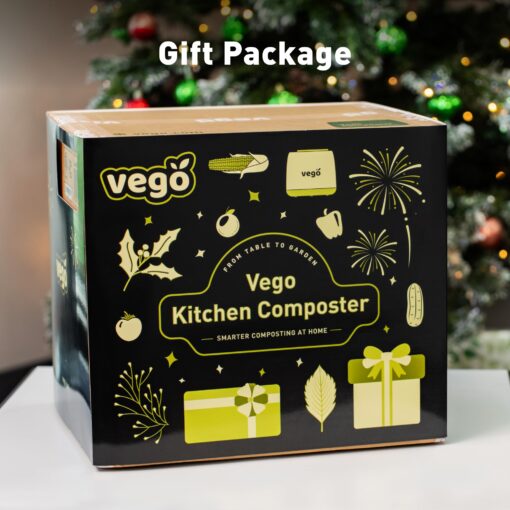 Vego Kitchen Composter, 4L Electric Composter Countertop 5 Modes Weight-Based Smart Compost Bin with App Odorless Auto-Cleaning Food Waste Compost Machine Indoor, White - Image 3