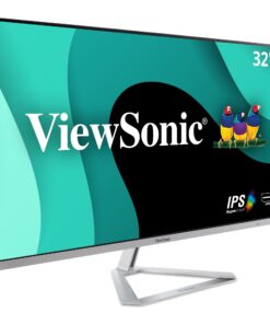 ViewSonic VX3276-MHD 32 Inch 1080p Widescreen IPS Monitor with Ultra-Thin Bezels, Screen Split Capability HDMI and DisplayPort