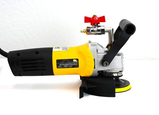 QuickT SPW702A Concrete Countertop Wet Polisher Variable Speed Grinder Sander Granite Stone Polisher Polishing Fabrication Tools Kit - 4" Diamond Polishing Pads for Concrete Granite Marble Tile Polish - Image 2