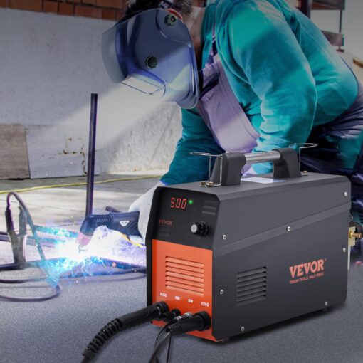 VEVOR Plasma Cutter, 50Amp, Non-Touch Pilot Arc Air Cutting Machine with Torch, 110V/220V Dual Voltage AC IGBT Inverter Metal Cutting Equipment for 1/2 in Clean Cut Aluminum and Stainless Steel - Image 6