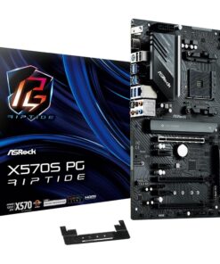 Asrock X570S PG Riptide AMD X570 AM4 Socket Ryzen 2000-5000 DDR4 5000+ (OC) MHz 128GB Motherboard ATX SATA3 6.0 Gb/s M.2 2.5G LAN RGB LED ALC897 Audio PCIe 4.0