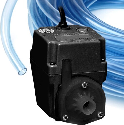 Little Giant 2E-38N In-line/Submersible 300 GPH, 1/40 HP, 115 Volt Manual Small Oil-filled Aluminum Pump with 6-ft. Cord, Black, 502403 - Image 8