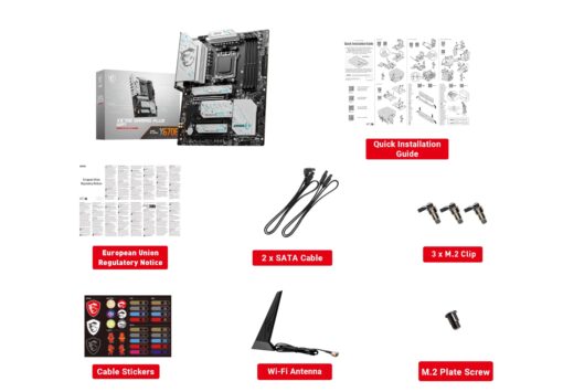 MSI X670E GAMING PLUS WIFI Gaming Motherboard (AMD Ryzen 9000/8000/7000 Series Processors, AM5, DDR5, PCIe 5.0, SATA 6Gb/s, M.2 slots, USB 3.2 Gen 2, Wi-Fi 6E, Bluetooth 5.3, 2.5Gbps LAN, HDMI/DP,ATX) - Image 2