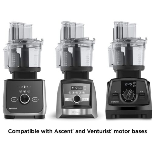 Vitamix 12-Cup Food Processor Attachment with SELF-DETECT™, Compatible with Ascent and Venturist Series, Black - Image 9