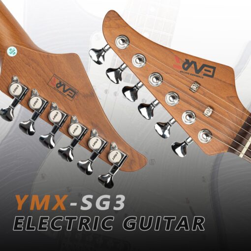 EART Electric Guitar SSS Single Coil Pickups,Solid-Body,Stainless Steel Frets Right Handed-Rosewood Fingerboard,blue - Image 3