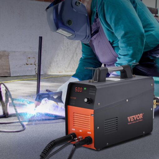 VEVOR Plasma Cutter, 50Amp, Air Cutting Machine with Plasma Torch, 110V/220V Dual Voltage AC IGBT Inverter Metal Cutting Equipment for 1/2" Clean Cut Aluminum and Stainless Steel, Black - Image 6