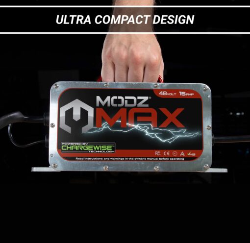 MODZ Max48 15 AMP Club Car Battery Charger for 48 Volt Golf Carts - Image 4