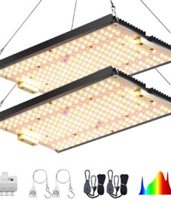 EnFun LED Grow Light 240Watt for Indoor Plants Full Spectrum with LM301B & Meanwell Driver, Dimmable Plant Light, 3x3ft 2x4ft Coverage Grow Lamp for Seed Starting Veg and Flower