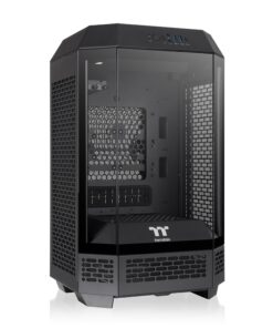 Thermaltake Tower 250 Black Mini-ITX Mini Tower; 2x120mm CT Fans Included; 360mm Radiator Support; 360mm GPU Clearance; Dual Chamber; CA-1Z9-00S1WN-00