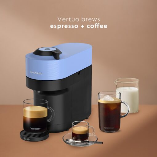 Nespresso Vertuo Pop+ Coffee and Espresso Machine by De'Longhi with Aeroccino Milk Frother, Pacific Blue - Image 6