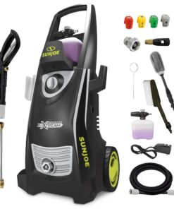 Sun Joe Electric Pressure Power Washer, 2200 PSI (PWMA Certified), 1.1 GPM, Dual Soap Tanks, SPX3000 (35-FT GFCI Water-Safe, Power Cord)