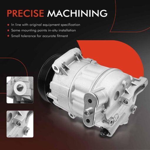 A-Premium Air Conditioner AC Compressor with Clutch Compatible with Maserati Ghibli 3.0L 2014-2019 - Image 6
