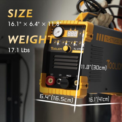 TOOLIOM 3 in 1 Cut/TIG/Stick Welder 50A Air Plasma Cutter 200A TIG and 200A Stick Welder Portable Welding Machine Dual Voltage 110&220V - Image 3