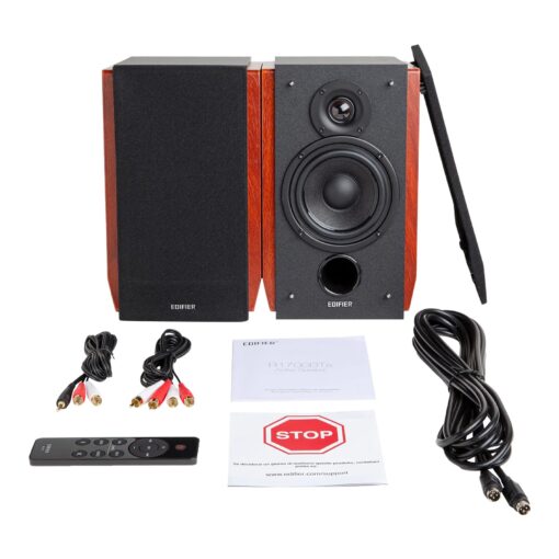 Edifier R1700BTs Active Bluetooth Bookshelf Speakers - 2.0 Wireless Near Field Studio Monitor Speaker - 66w RMS with Subwoofer Line Out - Image 3