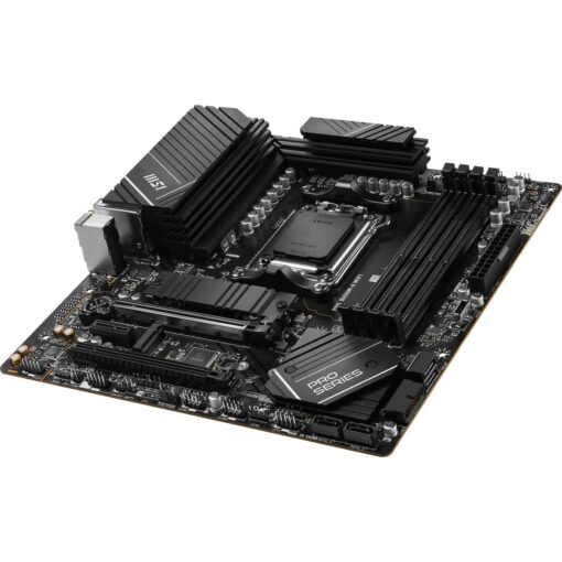 MSI PRO B650M-A WiFi ProSeries Motherboard (AMD Ryzen 9000/8000/7000 Series Processors, AM5, DDR5, PCIe 4.0, M.2, SATA 6Gb/s, USB 3.2 Gen 2, HDMI/DP, Wi-Fi 6E, Bluetooth 5.3, 2.5Gbps LAN, mATX) - Image 6