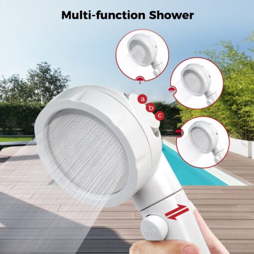 CAMPLUX 2.64 GPM Propane Portable Gas Water Heater, 68,000 BTU Outdoor Tankless Camping Water Heater with Digital Display, White - Image 5