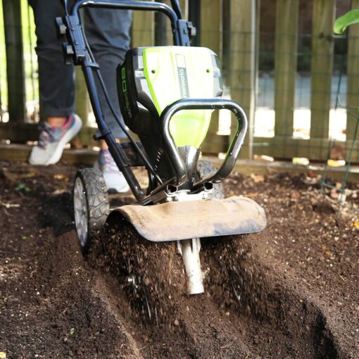 Greenworks Pro 80V 10 inch Cordless Tiller Cultivator, Tool Only, TL80L00 - Image 3