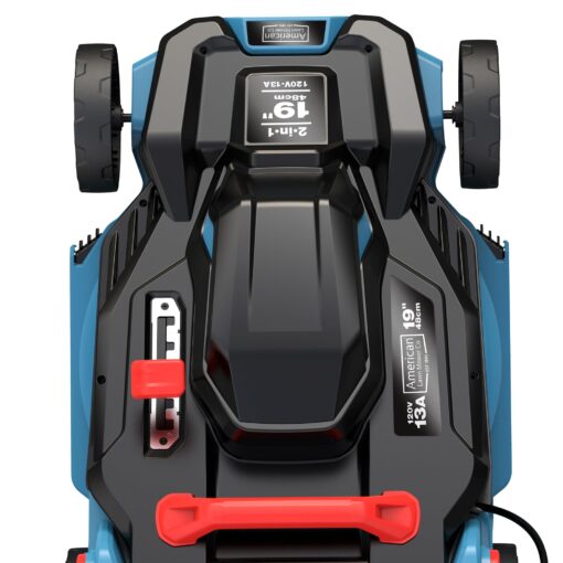 American Lawn Mower Company 51319 19-inch 13-Amp Corded Electric Push Lawn Mower with Grass Bag - Image 5