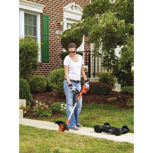 BLACK+DECKER Combination String Trimmer, Lawn Mower, and Edger, Cordless 3-in-1 (MTC220) - Image 4