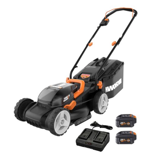 Worx WG779 40V Power Share 14" Cordless Lawn Mower + WORX WG261.9 20V Power Share 22" Cordless Hedge Trimmer - Image 7