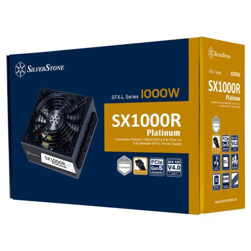 SilverStone Technology SX1000R Platinum Cybenetics Platinum 1000W SFX12V 4.0 & PCIe 5.0 Fully Modular SFX-L Power Supply, SST-SX1000R-PL - Image 8
